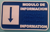 Señalética: Módulo de información - Braille