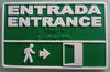 Señalética: Entada - Braille