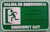 Señalética: Salida de emergencia - Braille