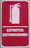 Señalética: Extintor - Braille