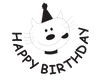 Cat - Happy birthday