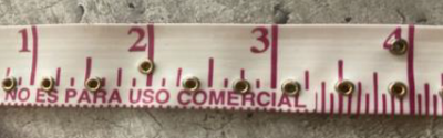 Cinta métrica braille