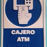 Señalética: Cajero ATM - Braille