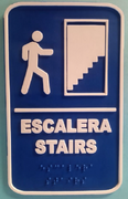 Señalética: Escaleras - Braille