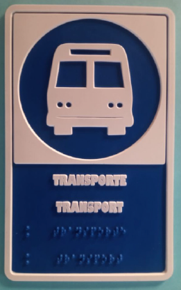 Señalética: Transporte - Braille