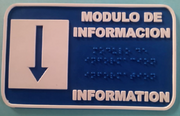 Señalética: Módulo de información - Braille