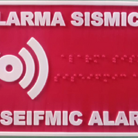 Señalética: Alarma sísmica - Braille