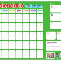 Calendario español e inglés