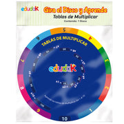 Gira el disco y aprende tablas de multiplicar