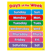 Lámina días de la semana