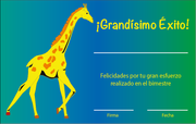 Diploma grandísimo éxito