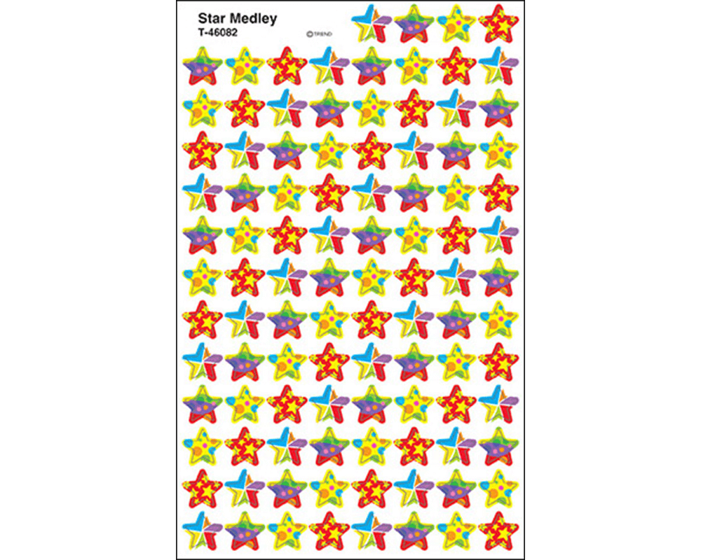 Estrellas multicolor 800 pzas.